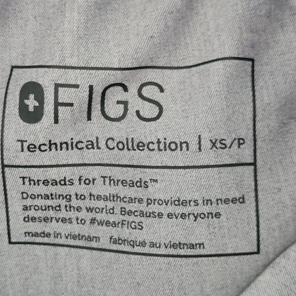 Figs Zamora Petite High Waisted Jogger Pants Womens Size XS/P Gray NWT - Picture 3 of 7